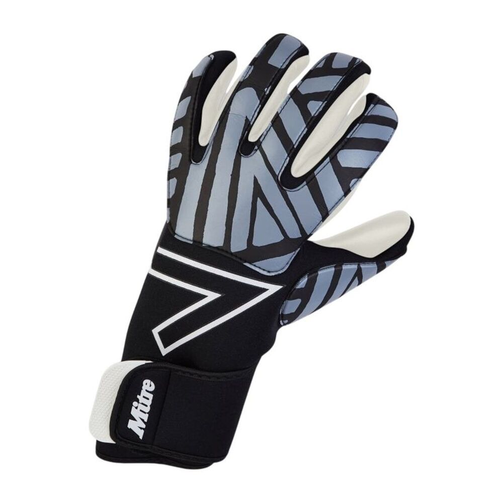 Mitre Childrens/Kids Impel Goalkeeper Gloves / Black/Gray